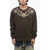 Dolce & Gabbana Crew Neck Reverse Cotton Sweatshirt With Print Brown