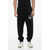 Dolce & Gabbana Brushed Cotton Sweatpants With Printed Logo Black