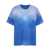 Versace Versace T-Shirt Jersey Fabric Degrade Overdye Clothing BLUE