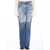 Chloe Flared Patchwork Jeans BLUE