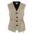 Bottega Veneta Bottega Veneta Prince Of Wales Checked Wool Vest Beige