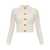 Balmain Balmain Ribbed Cropped Cardigan WHITE