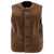 SOEUR Soeur "Fusil" Vest Jacket BROWN