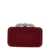 MACH & MACH Mach & Mach 'Double Bow Satin' Clutch RED