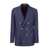 Brunello Cucinelli Brunello Cucinelli Navy Blue Linen-Wool Blend Blazer 