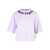 Palm Angels Palm Angels Logo Cotton Cropped T-Shirt PURPLE