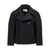 Saint Laurent Oversized caban coat Black