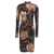 ETRO Floral foliage dress Multicolor