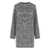 Elisabetta Franchi ELISABETTA FRANCHI STEEL MINI DRESS WITH SEQUINS Grey