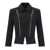 Elisabetta Franchi ELISABETTA FRANCHI BLACK ZIPPED JACKET Black