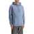 MAISON KITSUNÉ Fox Head Hooded Sweatshirt MOONLIGHT BLUE