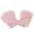 JAKKE Faux fur gloves 'Tolly' Rose