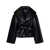 ROTATE Birger Christensen Rotate Birger Christensen Short Faux Leather Puffer Jacket Black