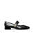 Tory Burch Tory Burch Mary-Jane Cap-Toe Leather Ballets Black