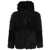 Sacai Sacai Faux Shearling X Faux Fur Hoodie Clothing Black