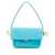 JACQUEMUS Jacquemus Le Rond Carre Leather Shoulder Bag CLEAR BLUE