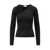 COURRÈGES Courrèges Slash Rib Knit Top Black