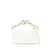 Valentino Garavani Valentino Garavani Vlogo Chain Mini Leather Clutch WHITE