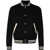 Saint Laurent Saint Laurent Logo Wool Bomber Jacket Black