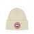 CANADA GOOSE Canada Goose Beanie Hat With Logo WHITE