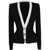 Balmain Balmain V-Neck Velvet Knit Jacket Clothing Black