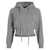 Patou Patou Cropped Wool Sweater With Hood GREY