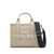 Marc Jacobs 'Traveler Handbag' Mini Beige Tote Bag With Logo In Fabric Woman Beige