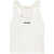 Palm Angels Palm Angels Logo Ribbed Tank Top WHITE