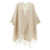 Brunello Cucinelli Fringed poncho Beige