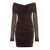 Philosophy Philosophy Di Lorenzo Serafini Draped Dress BROWN