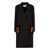 Fendi Fendi Double-Breasted Wool Coat Black