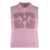 Ganni Ganni Wool Blend Knitted Front Vest PINK