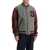 Golden Goose Melange Wool Bomber Jacket MELANGE GREY/ VINEYARD WINE