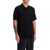 Golden Goose Short-Sleeved Wool Polo Shirt BLACK