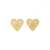 Dolce & Gabbana Heart Earrings With Dg Logo GOLD