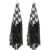 RABANNE Knitted Earrings SILVER