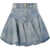 Balmain Denim Mini Skirt BLEU JEAN CLAIR