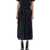 Sacai Sacai Pleated Midi Skirt Black