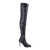 COURRÈGES Courrèges Oblique Stretch Thigh Boots Black