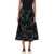 Marni Marni Brushstroke Print Midi Skirt Black