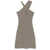 COURRÈGES Courrèges Criss-Cross Jersey Mini Dress NATURAL / MUD BROWN