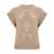 D.EXTERIOR D.Exterior Short-Sleeve Wool Sweater Beige