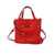 LANCEL Lancel Hand Held Bag. RED