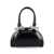 Self-Portrait Self-Portrait Crystal Bow Detail Curved Mini Tote Bag Black