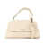 Orciani Orciani Sveva Longuette Soft Leather Bag With White Shoulder Strap WHITE