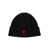 AMI Paris Red Adc Beanie Black