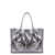 GIANNI CHIARINI Gianni Chiarini Marcella Smooth Leather Tote Bag SILVER