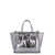 GIANNI CHIARINI Gianni Chiarini Marcella Smooth Leather Tote Bag SILVER