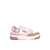 AUTRY Autry Fuchsia Suede And Tobacco Nubuck Clc Low Sneakers BEIGE, WHITE, FUCHSIA