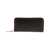 Comme des Garçons Comme Des Garçons Calf Leather Wallet With Pink Contrast Stitching Black